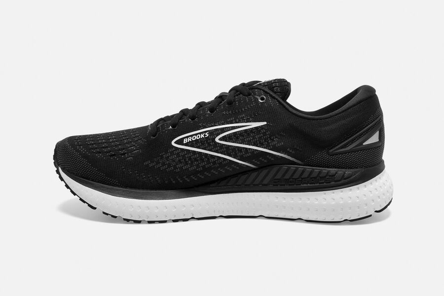 Brooks Israel Glycerin GTS 19 Road Running Shoes Womens - Black/White - JKU-396724